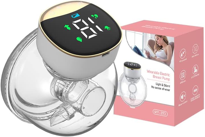 Portable Electric Breast Pump with 4 Mode & 12 Levels LED Display