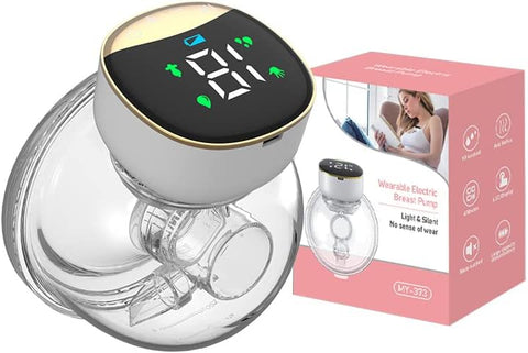 Portable Electric Breast Pump with 4 Mode & 12 Levels LED Display