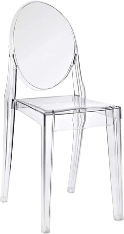 Olmecs Casper Modern Acrylic Stacking Kitchen ,Fully Assembled (No Arm Chair)
