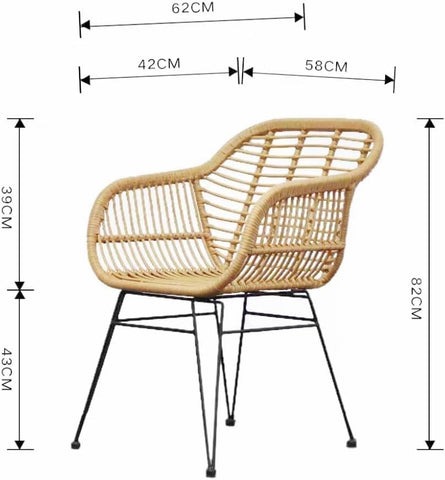 Olmecs Set of 3 Pieces Patio Chairs Bundle with Glass Table
