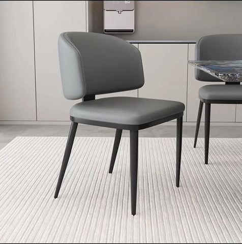 Olmecs Home and  Hotel Restaurant and Office Visitor Chair (grey)