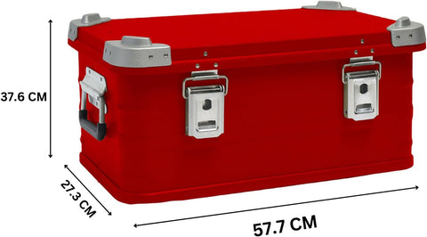 Aluminum and Magnesium Alloy Camping Storage Box, Cooking and Outdoor Gear Box, Fishing Gear Organizer (Green)
