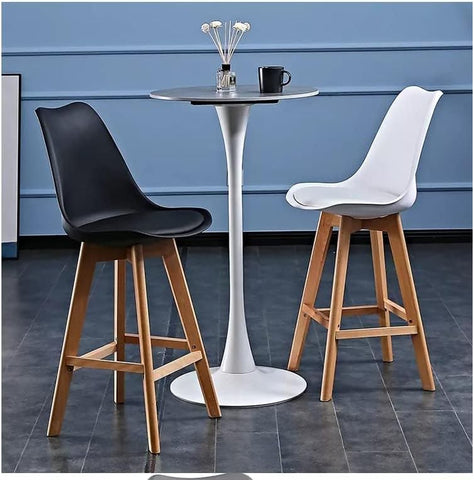 Olmecs Bar Stools Set of 2 White Office Cocktail High Chair