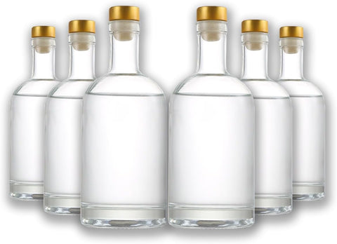 Willow Glass Gin / Juice Bottles with Gold Stopper 200ml (60 Pcs/Ctn)