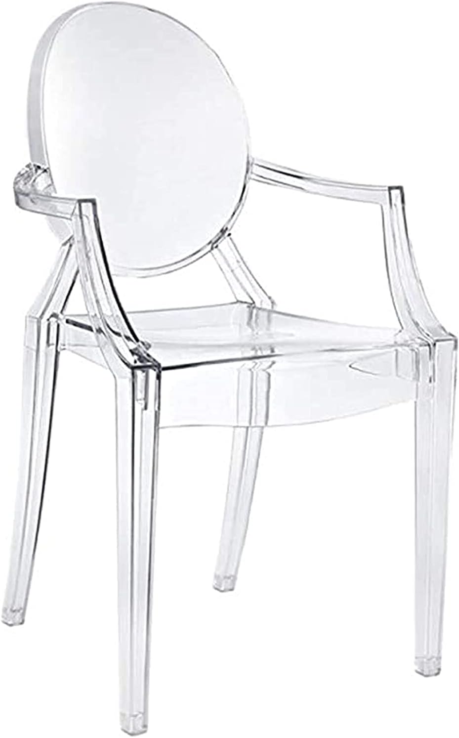 Olmecs Plastic Stool Transparent Color Acrylic Dining Chair Crystal Stool Bar