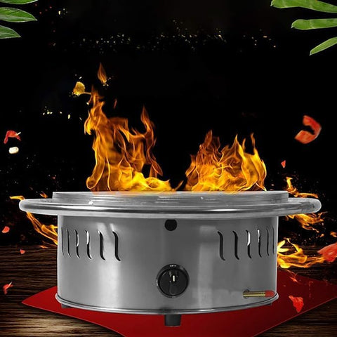 Olmecs Arabic Bread Maker Machine Cooking Pan Stove Crepe Maker Kitchen Gas Pancake (Round)
