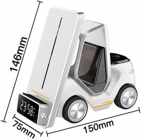 3 in 1 Forklift Wireless Charger Station for iPhone Charger, Mobile Phone Wireless Charging