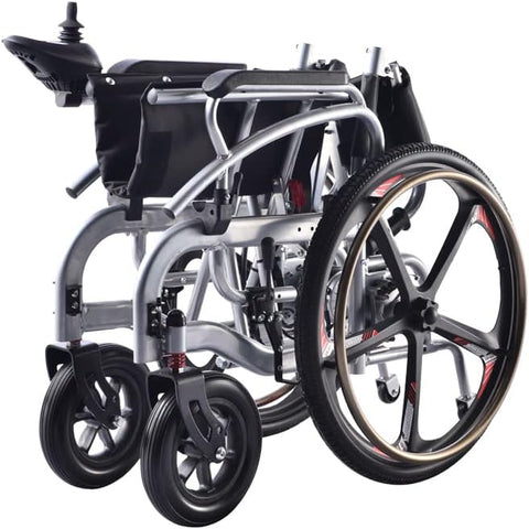 COOLBABY Portable 24-Inch Electric Wheelchair for Adults and the Elderly