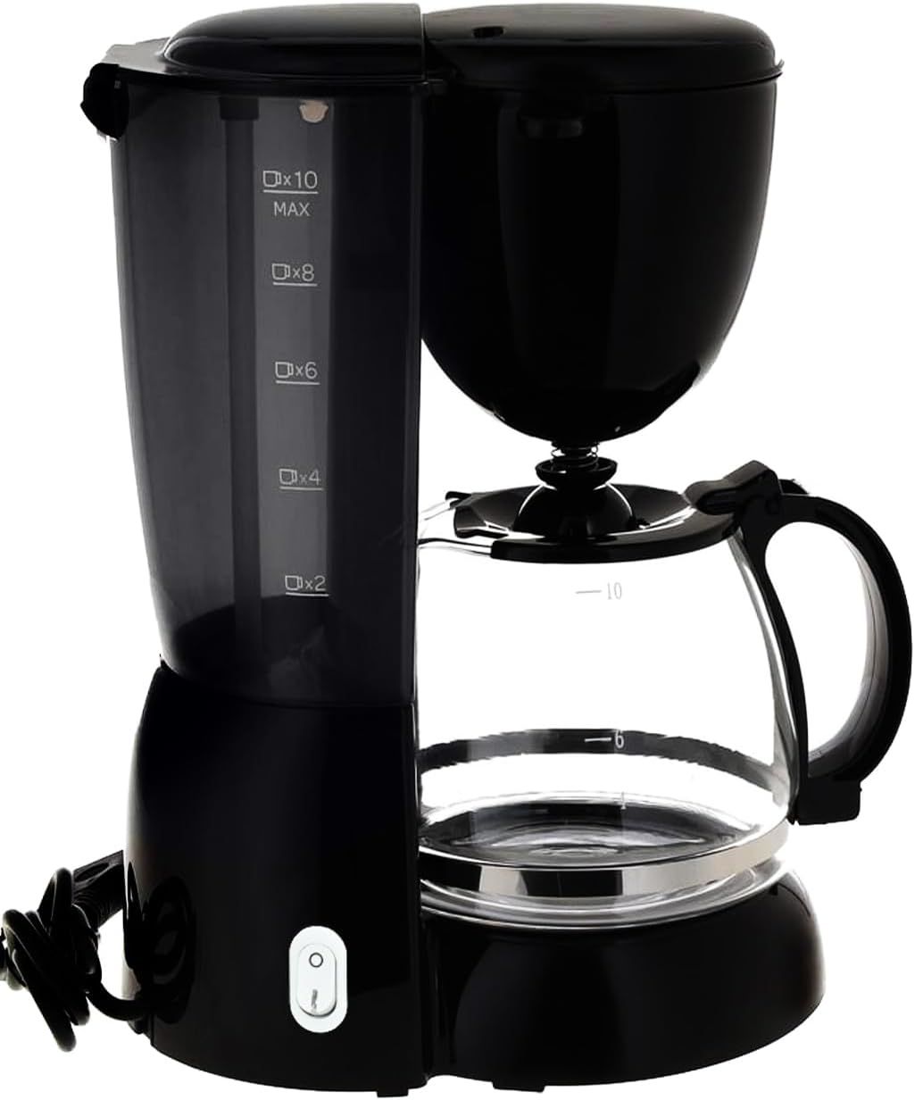 MEBASHI Drip Coffee Machine with Swing Out Filter Holder, 1.25L Capacity 750W (ME-DCM1003BCB)