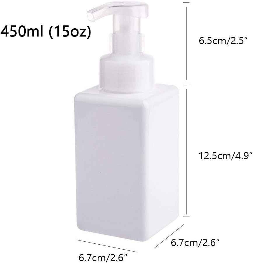 Willow 450ml Refillable Plastic Empty Lotion Soap Dispenser Liquid Container for Shampoo or Body Wash (144 Pcs / Ctn)