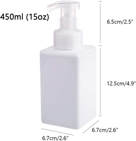 Willow 450ml Refillable Plastic Empty Lotion Soap Dispenser Liquid Container for Shampoo or Body Wash (144 Pcs / Ctn)
