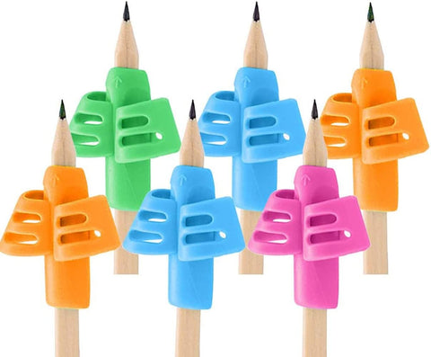 6 Pack Pencil Grips for Kids Handwriting, Ergonomic Writing Training Aid