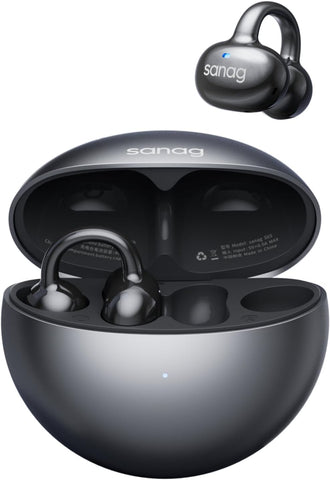 Sanag S6S- Ear Free Clip-On Headphones True Wireless Bluetooth Earphones with Microphone