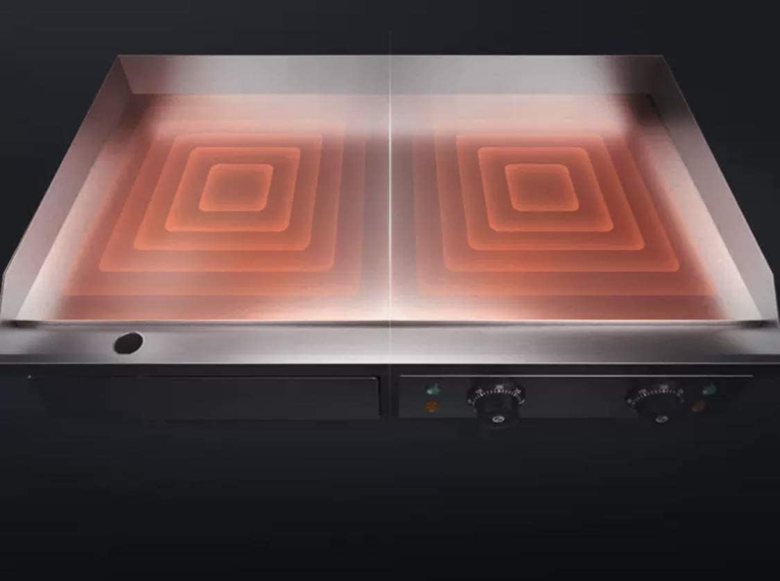 Olmecs 820 Easy Operating BBQ Griddle Full Flat Smooth Plate Electric Grill