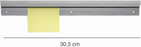 Olmecs Aluminium Wall Mounted Display Hanging Shelf Rack Bill Paper Rail (8- 40 Inches)
