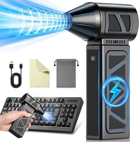 Portable Air Duster, Rechargeable Electric Air dust Blower for Car