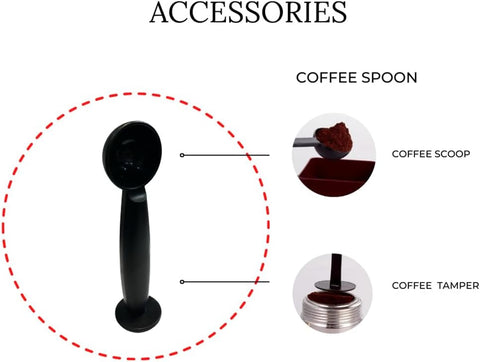 MEBASHI Espresso Coffee Machine - 0.9L, 20 Bar (ME-ECM2032)(1150-1360W) (Black/Red/Silver)