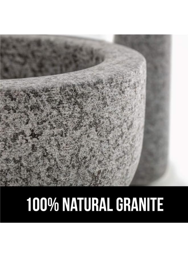 Olmecs Granite Marble Mortar and Pestle Set of 1, Perfect Size for Pill Crusher,Spice Grinder