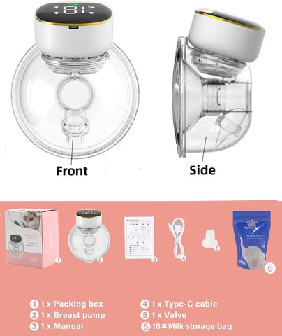 Portable Electric Breast Pump with 4 Mode & 12 Levels LED Display