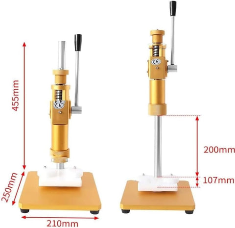 Manual Perfume Bottle Mouth Capping And Crimping Machine Metal Cap