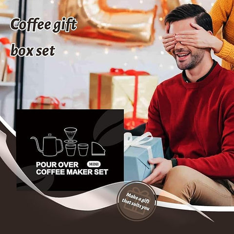 Premium Portable Pour-Over Coffee Maker Set – Complete Travel Brewing Kit for Coffee Enthusiasts (5 Pcs Set)