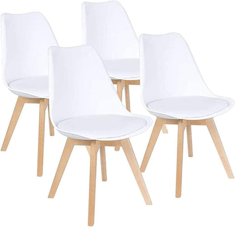 Olmecs Natural Wood Legs Mid Century Modern DSW Molded Shell Lounge Plastic Arm Chair