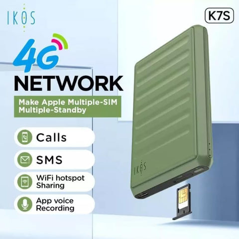 IKOS 4G SIM Adapter for iPhone, Single SIM