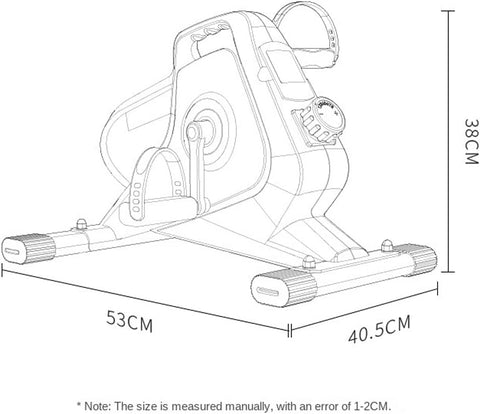 Electric Under Desk Elliptical Machine Elliptical Trainer with LED Display 8 Adjustable Speed