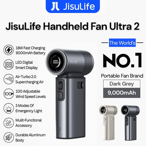 JISULIFE - JisuLife Handheld Fan Ultra2 3-in-1 Portable Fan ( 9000mAh )