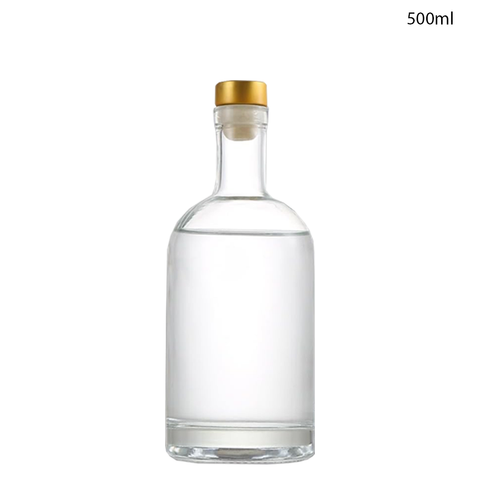 Willow Glass Gin / Juice Bottles with Gold Stopper 200ml (60 Pcs/Ctn)