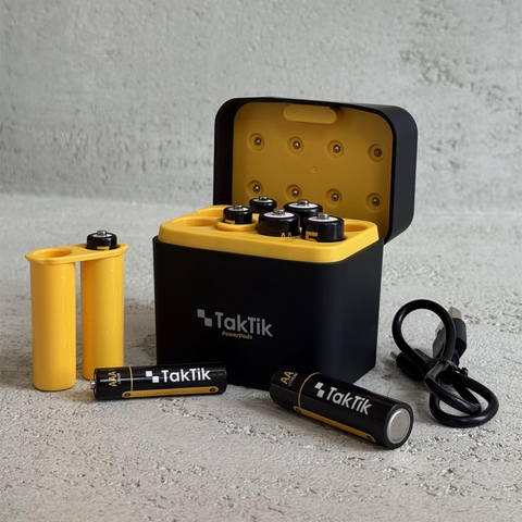 Taktik Powerpods Batteries With Charger with 8 Rechargeable 5V Batteries
