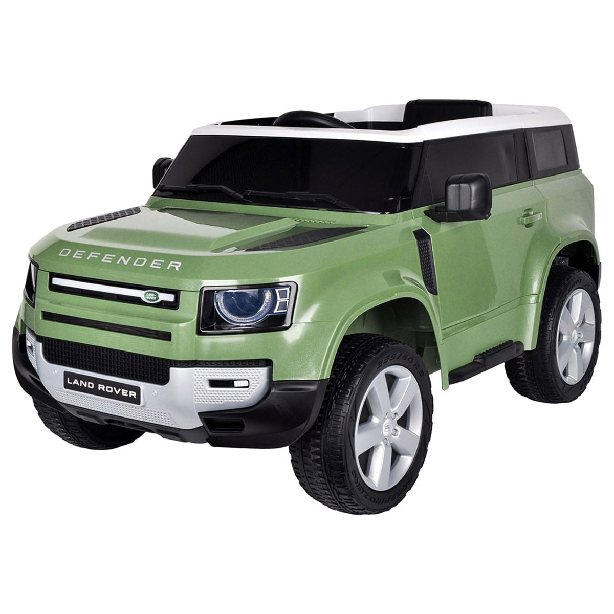 EMMA Land Rover Defender Ride On SUV Jeep - 12V - Green