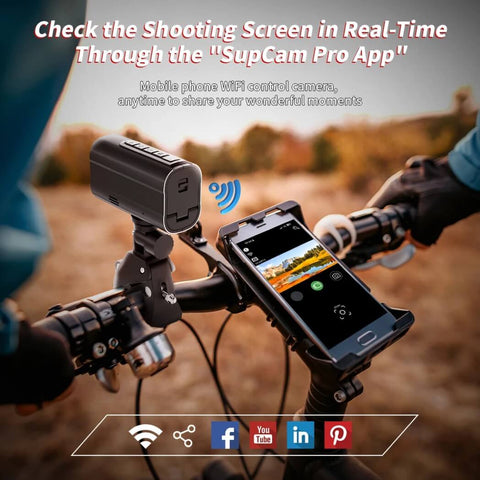 5K Anti Shake Action Camera for Bike & Helmet