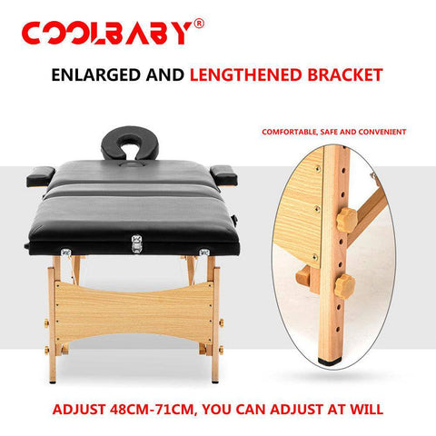 Portable Fitness Massage Table - Professional Adjustable Folding Bed for Ultimate Relaxation Time