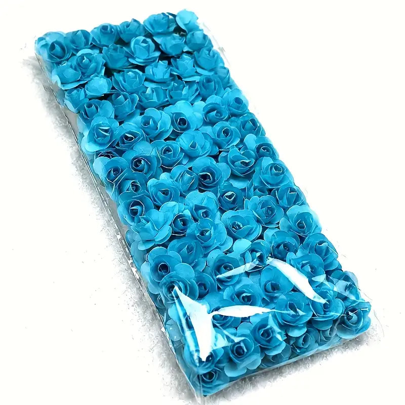 Willow 0.5" Mini Paper Flowers for Crafts Paper Roses for Scrapbooking  Card Decoration 144pcs