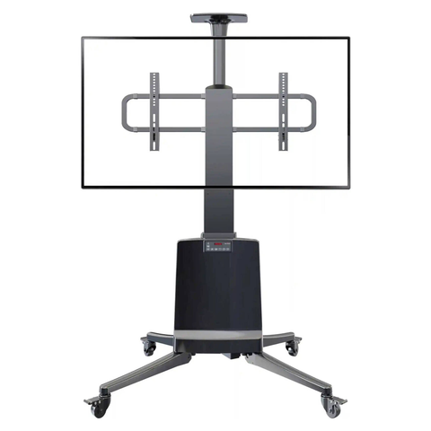 Motorized Versatile Professional Mobile Cart for Extra Large TV Smart Board and Video Conference Room Solution