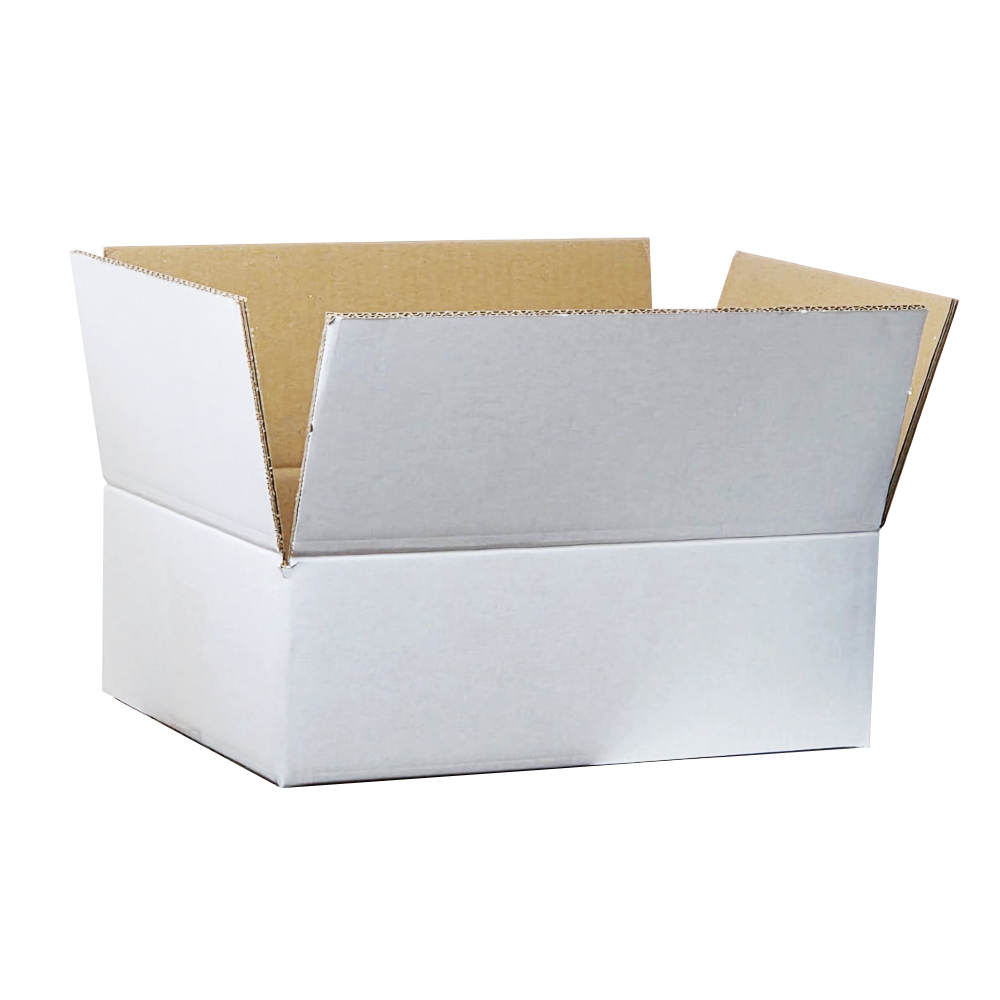 5 Ply Plain Strong White Corrugated/Carton/Packaging/Shipping Box (37x27x13 Cms) Corrugated Box (10Pc Pack) - Willow