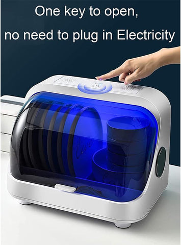 Desktop Disinfection Cabinet with Lid Tableware Storage Box Tableware Dryer