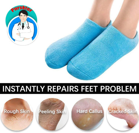 Gel Spa Socks for Repairing and Softening Dry Cracked Feet Skins