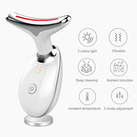 3-in-1 Beauty Device,Facial and Neck Massager, Multifunctional Skin Care Tools