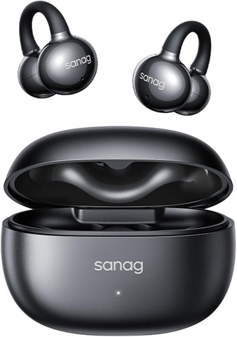 Sanag Z60S Open Ear Free Clip On Headphones, True Wireless Bluetooth Earbuds