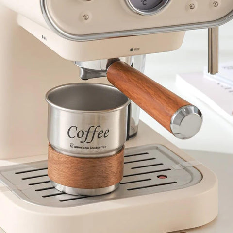 Liying 300ml Steel Coffee Cup Set with Lid (silver)