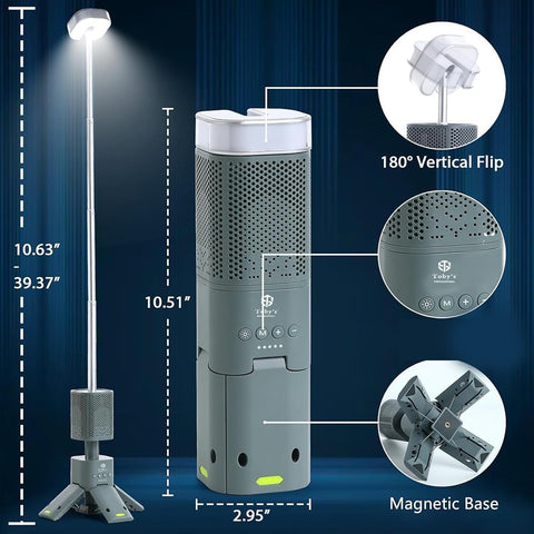 Toby’s New CPL-T21 Telescopic Camping Lights Rechargeable 14000mAh, LED Collapsible Camping Lantern