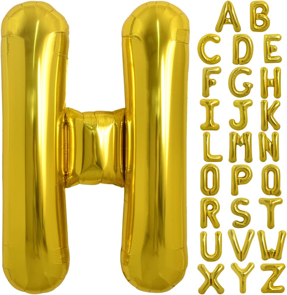 Willow 40 Inch Large Gold Letter for Birthday Party Anniversary Valentine's Day Supplies