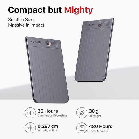 PLAUD NOTE AI Voice Recorder, App Control, Transcribe & Summarize Empowered by ChatGPT