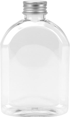 Willow 36 Pack 200ml 7oz Glass Juice Bottles with Aluminum Lids, Clear Screw Top Empty Drink Bottles