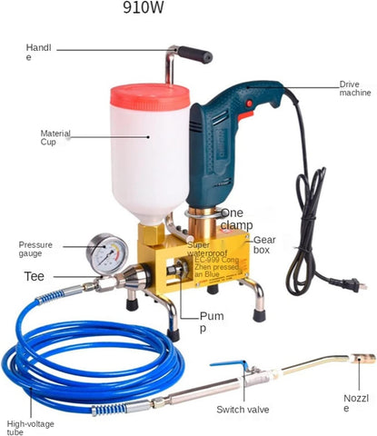High-Pressure Floor Grouting Machine, Grout Injecting Pump, Epoxy Grouter Concrete Injection Grouting Pump