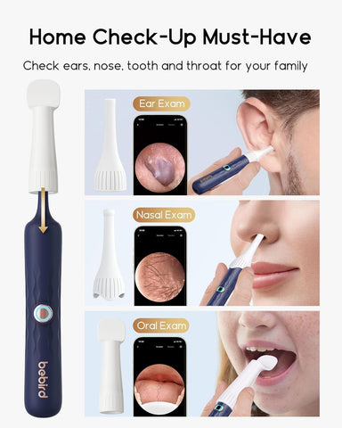 Bebird Earsight Plus Ear Wax Removal Tool Camera, Ear Cleaner with Flexible Wireless Ear Camera Otoscope
