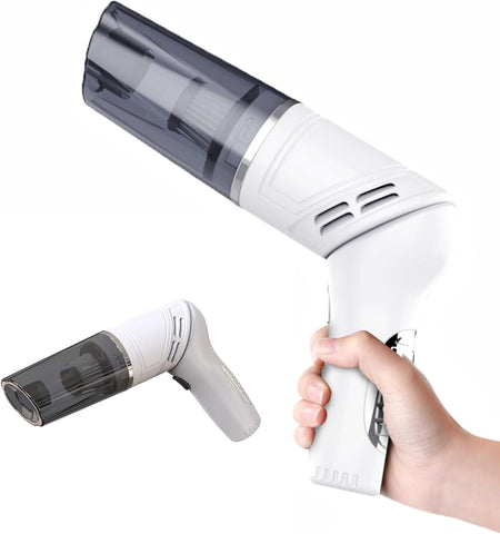 Rechargeable Mini Vacuum Cleaner with Filter, High Suction Car Vacuum Cleaner for Keyboard & Pet Hair Cleaning