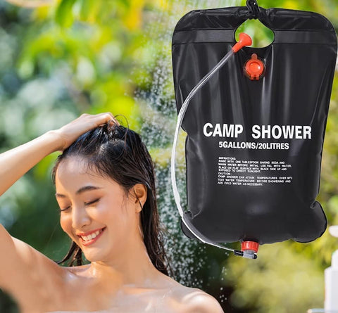 Portable Shower Bag – 5 Gallons/20 Litres | Outdoor Camping Shower for Hiking